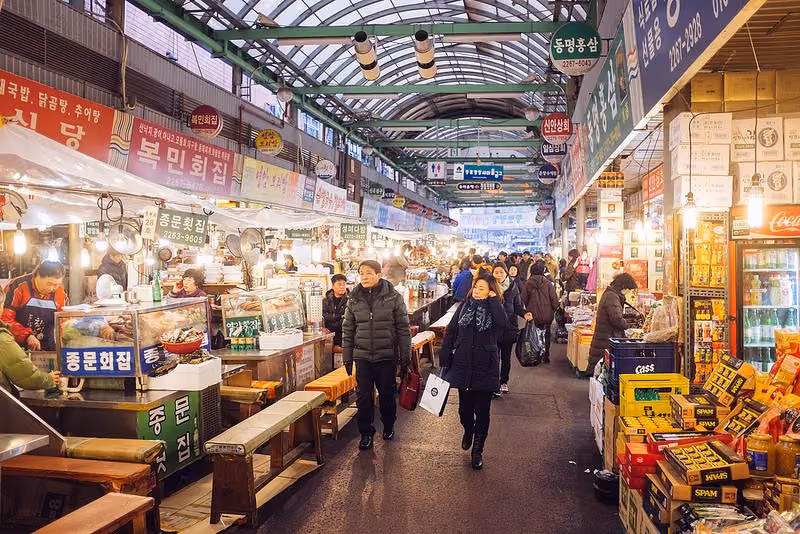 Mercado de Gwangjang, Corea del Sur