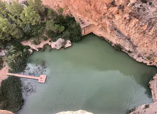 Vista de Charco Azul de Chulilla, Chulilla